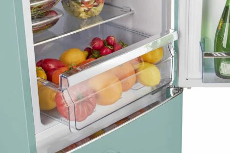 Classic Retro 21.6 In. 8.7 Cu. Ft. Retro Bottom Freezer Refrigerator