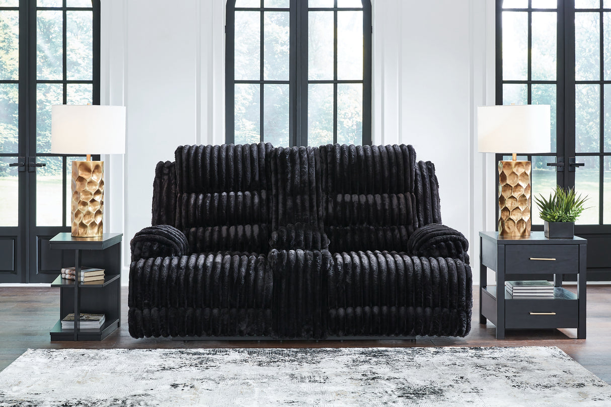 Rhine Falls Power Reclining Loveseat with Console