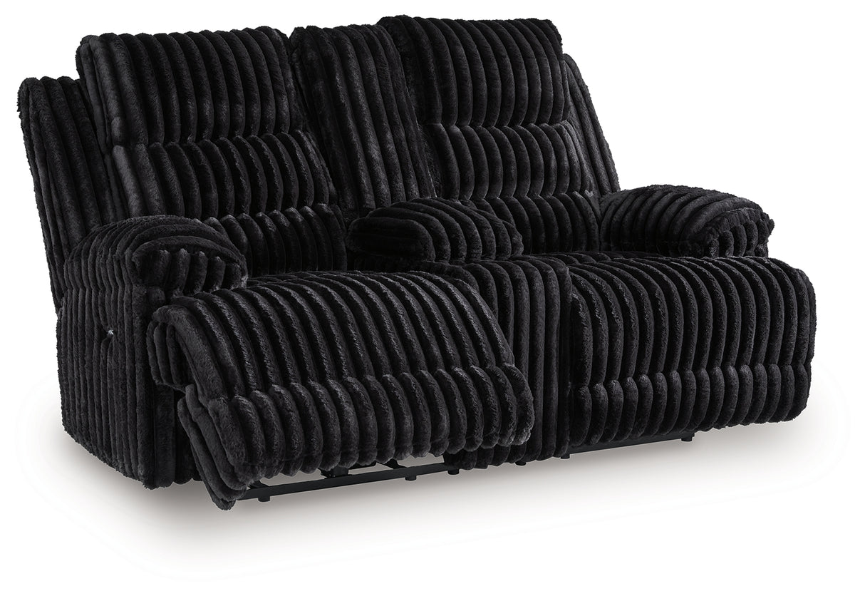 Rhine Falls Power Reclining Loveseat with Console