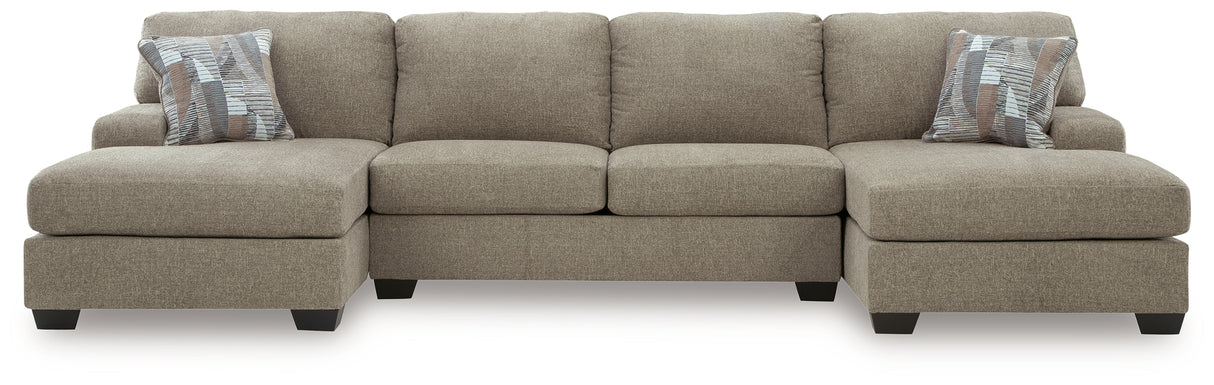 Newellen 3-Piece Sectional with Double Chaise