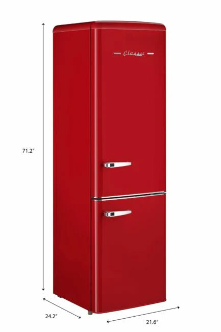 Classic Retro 21.6 In. 8.7 Cu. Ft. Retro Bottom Freezer Refrigerator