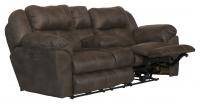 Catnapper Ferrington Power Headrest Power Lay Flat Reclining Console Loveseat Dusk