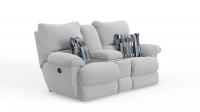 Catnapper Lenny Power Lay Flat Reclining Console Loveseat Winter