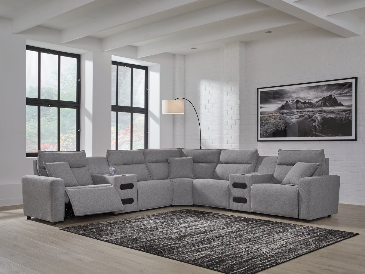 Modmax II 7-Piece Power Reclining Sectional with Audio Consoles
