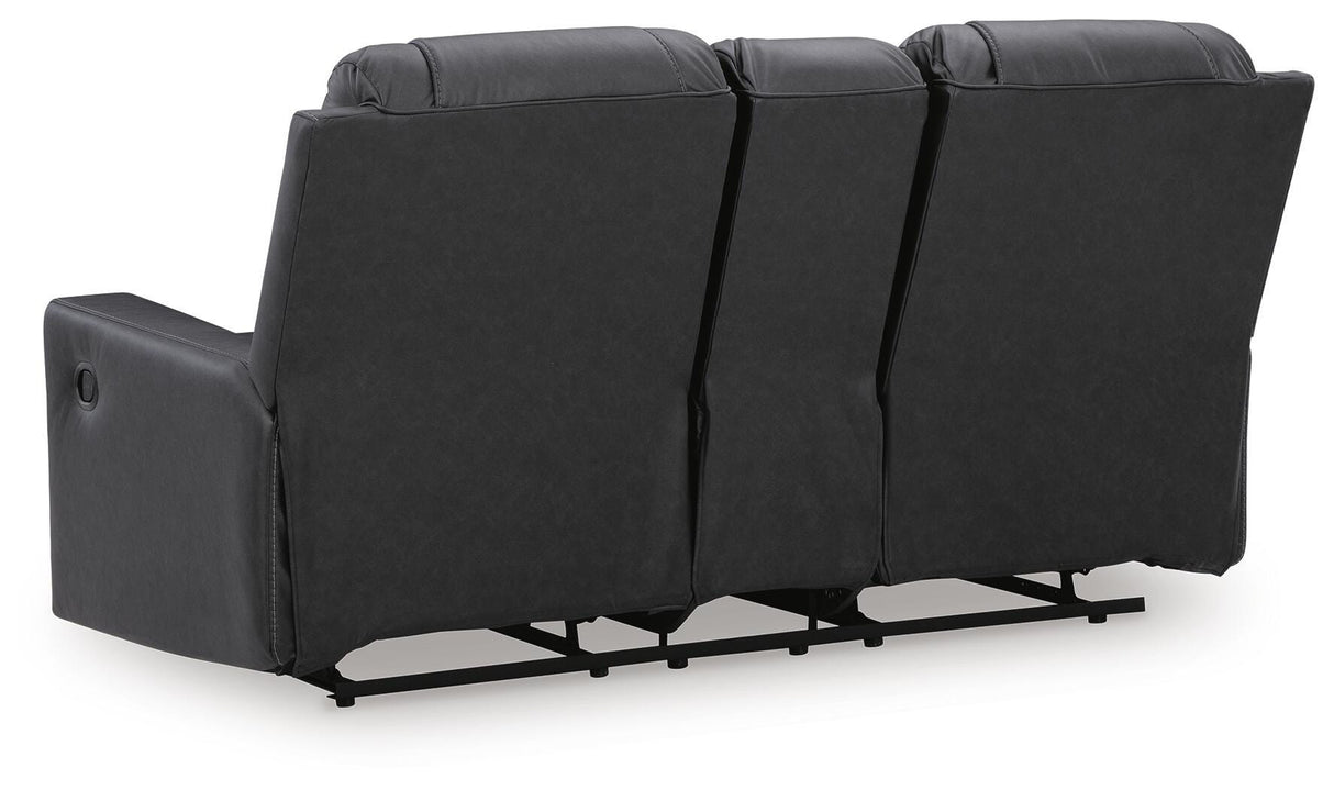 Mackmenville Reclining Loveseat with Console