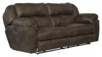 Catnapper Ferrington Power Headrest w/ Lumbar Power Lay Flat Reclining Sofa Dusk