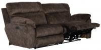 Catnapper Sedona Power Headrest w/Lumbar Lay Flat Reclining Sofa Mocha
