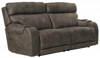 Catnapper Serenity Power Headrest Power Recl Sofa w/CR3 Heat/Massage/Lumbar Steel