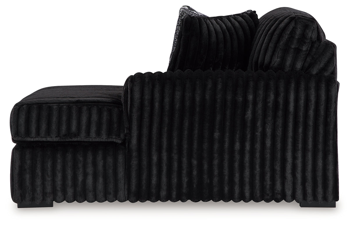 Midnight-Madness 3-Piece Sectional with Chaise