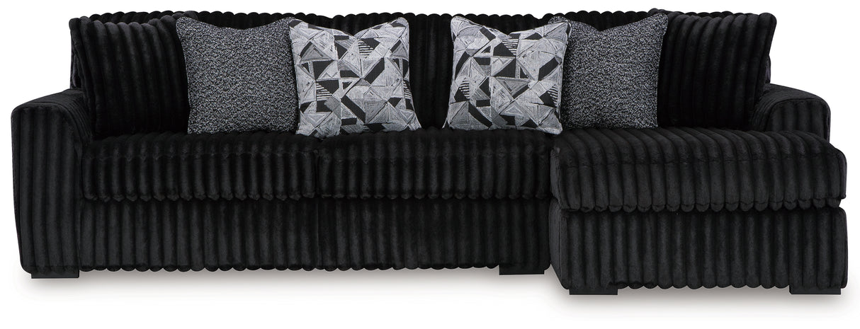 Midnight-Madness 2-Piece Sectional Sofa with Chaise