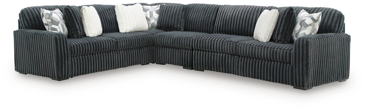 Midnight-Madness 4-Piece Sectional