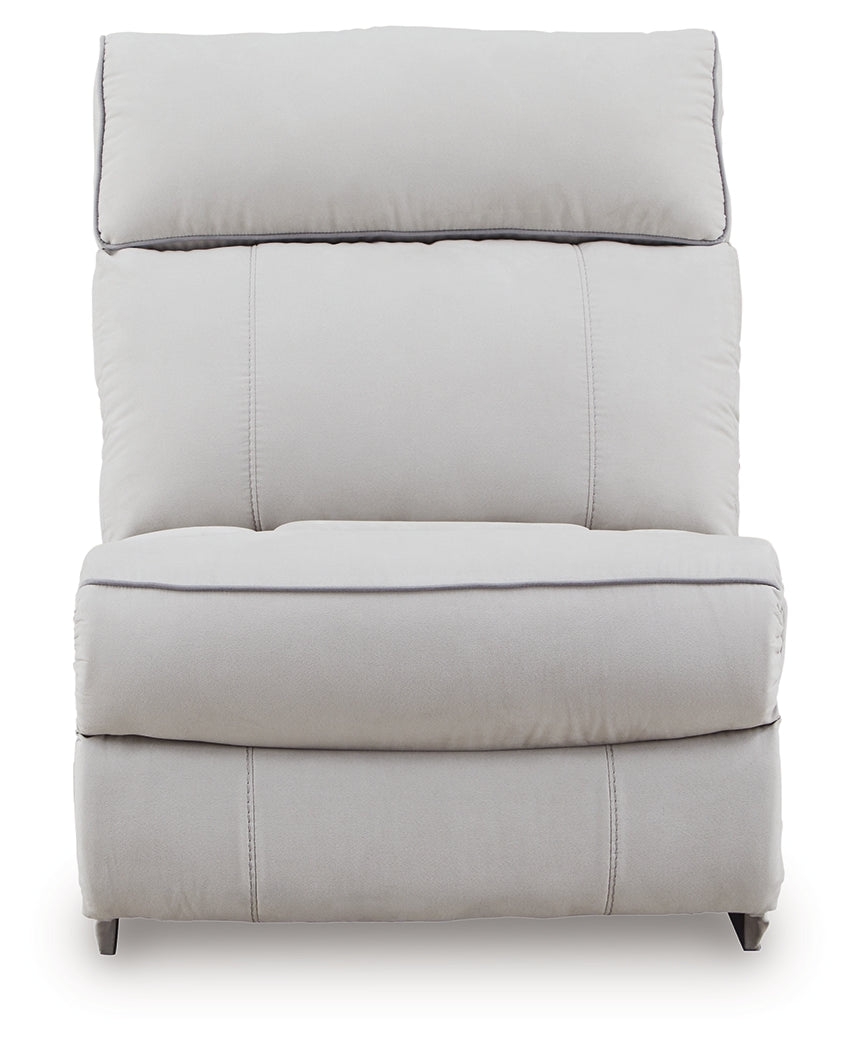 Social Pointe 7-Piece Reclining Sectional with Storage Consoles