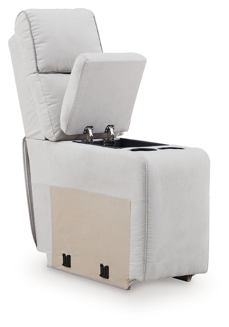 Social Pointe 7-Piece Reclining Sectional with Storage Consoles