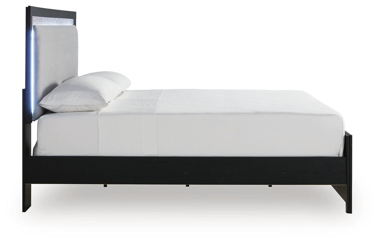 Maeling King Upholstered Panel Bed