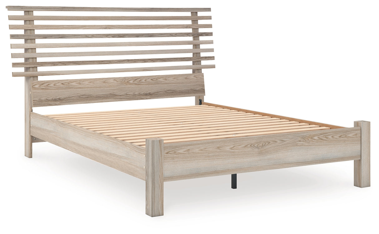 Hasbrick Queen Slat Panel Bed
