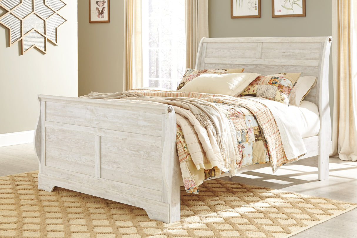 Willowton Queen Sleigh Bed