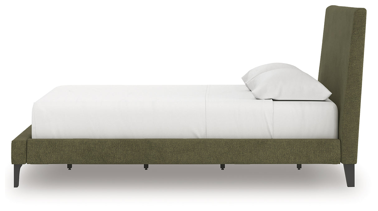 Chirason Queen Upholstered Bed with Roll Slats