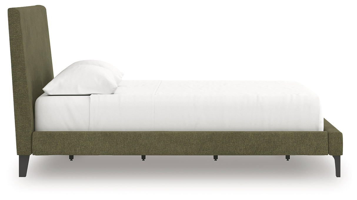 Chirason Queen Upholstered Bed with Roll Slats