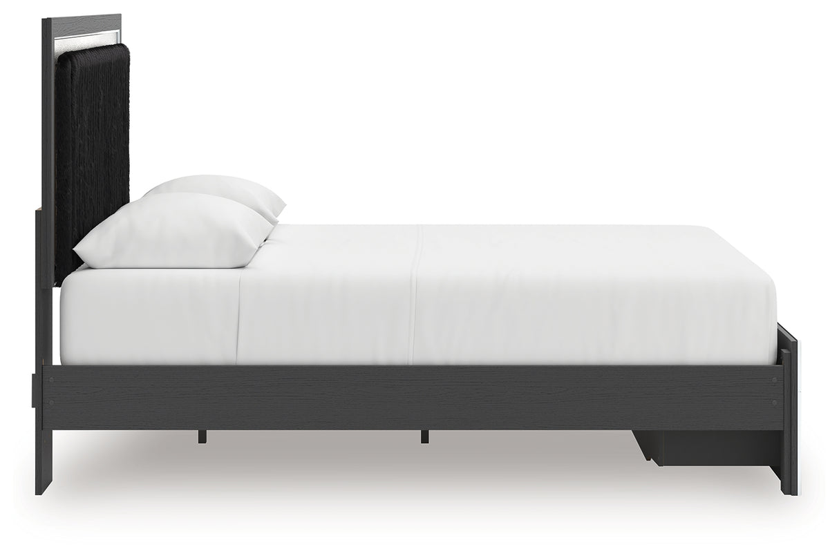 Zuraleus Queen Upholstered Panel Platform Storage Bed