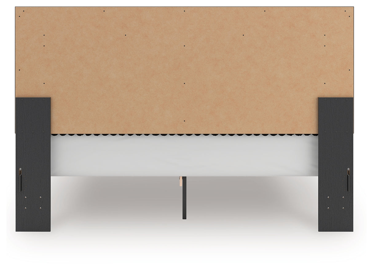Zuraleus King Upholstered Panel Platform Bed