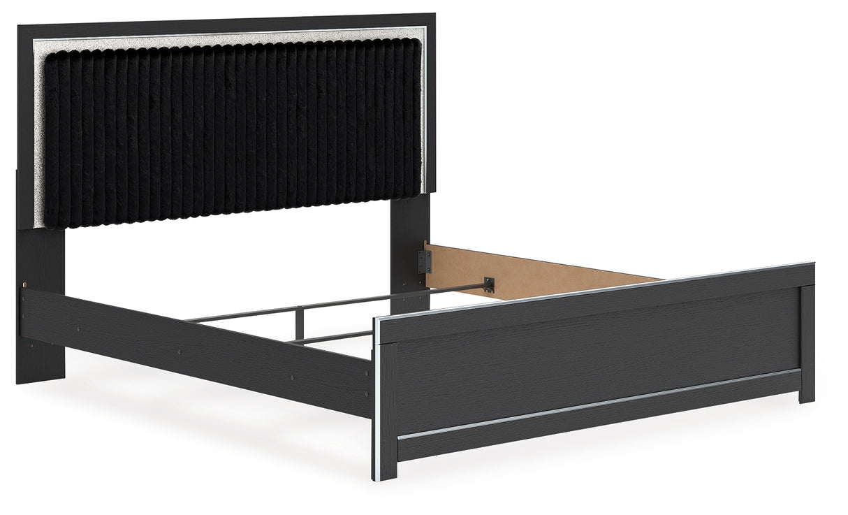 Zuraleus King Upholstered Panel Bed