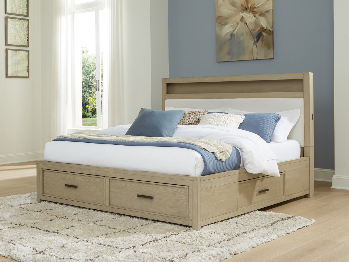 Calmoro Queen Bookcase Bed