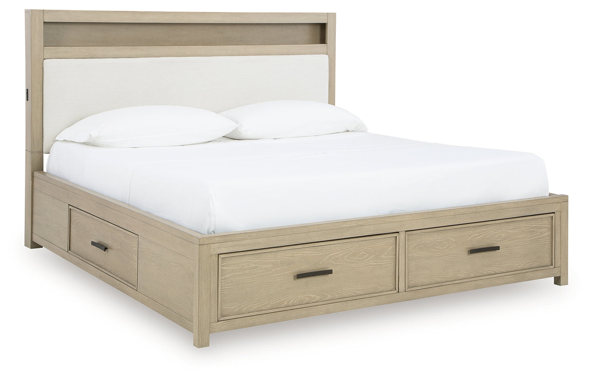 Calmoro Queen Bookcase Bed