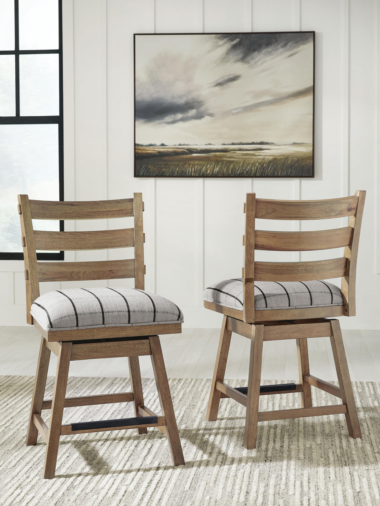 Ridgester Counter Height Swivel Barstool