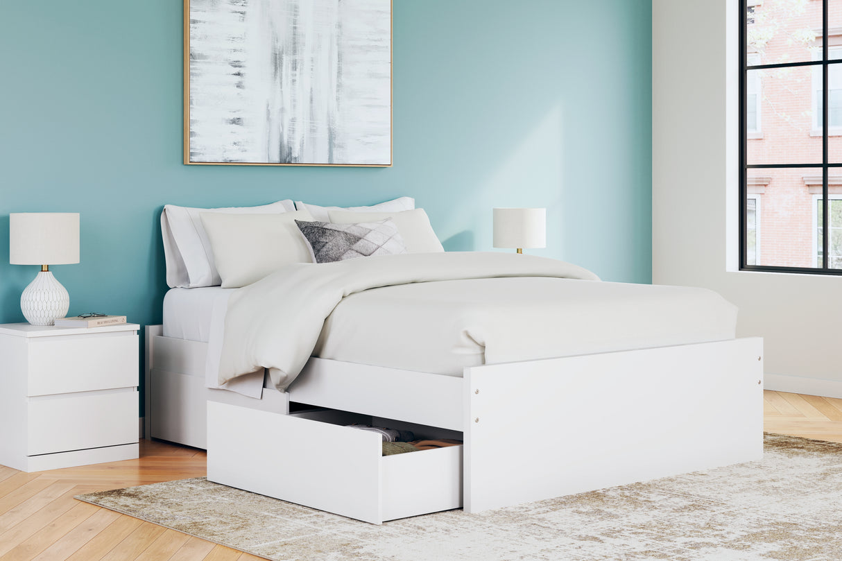 Onita Queen Platform Bed with 1 Side Storage
