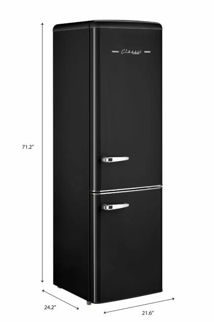 Classic Retro 21.6 In. 8.7 Cu. Ft. Retro Bottom Freezer Refrigerator