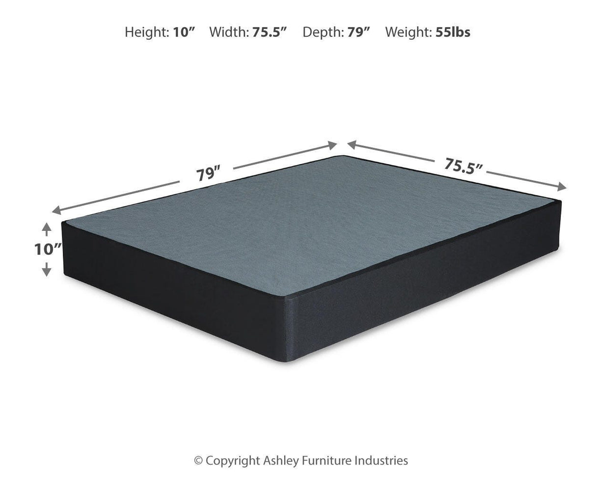 10 Inch Chime Memory Foam King Mattress and Foundation