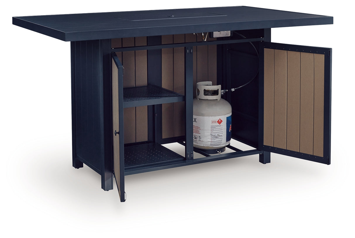 East Beach Outdoor Bar Table with Fire Pit