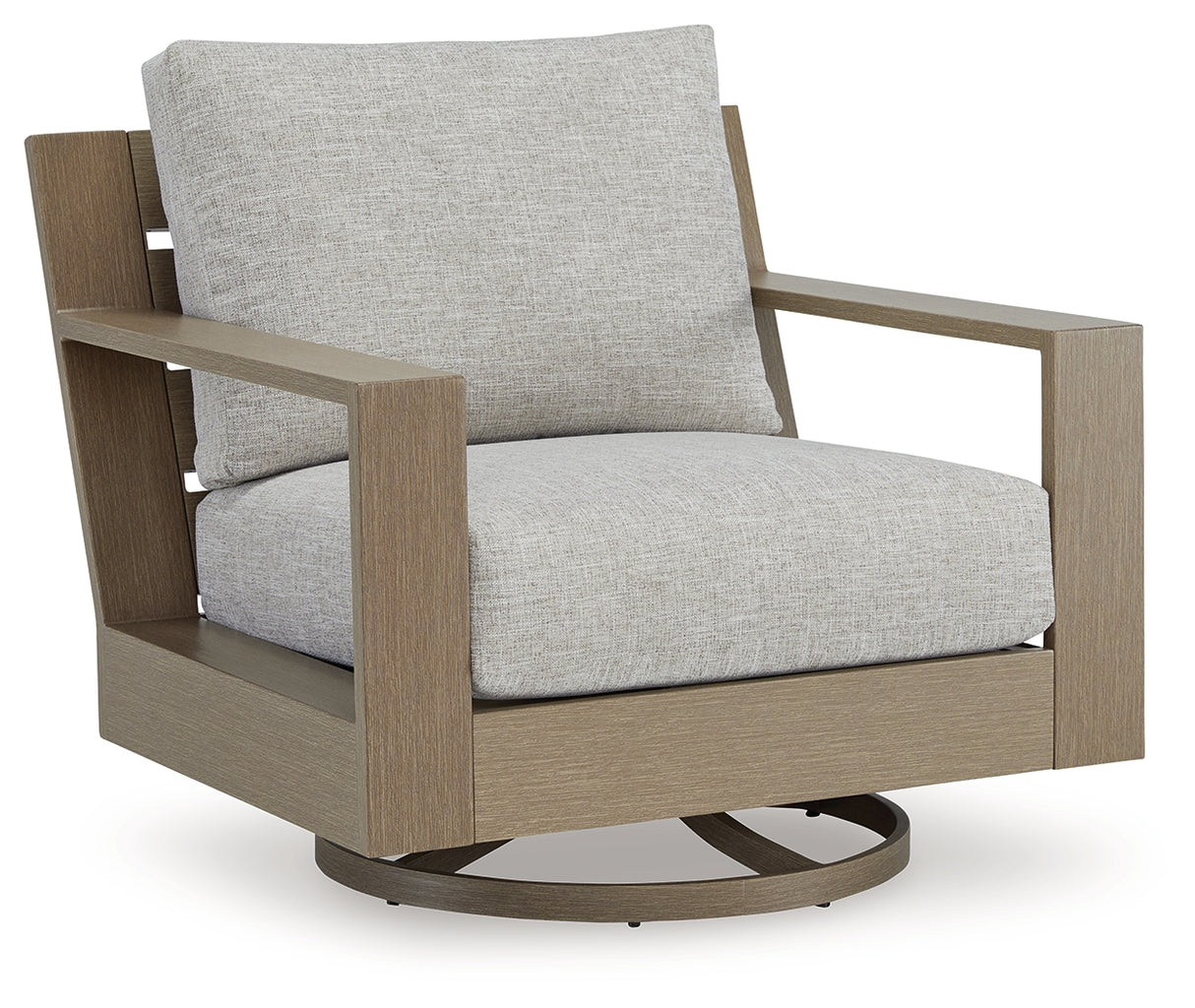 Kimpton Isle Outdoor Swivel Lounge Chair with Cushion
