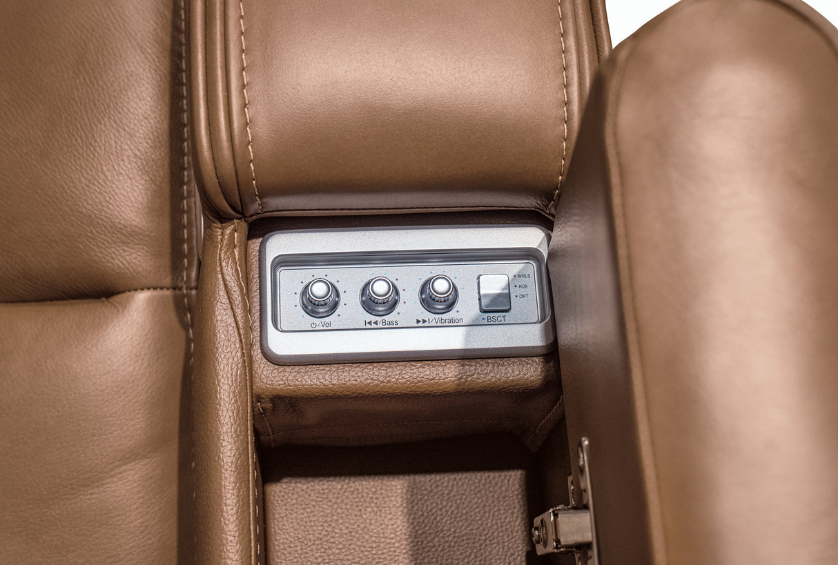 Knightington Power Recliner with Audio Seating