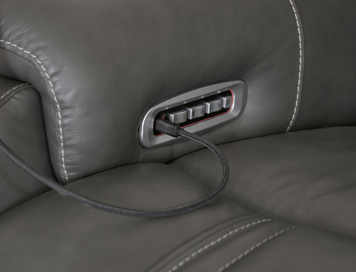 5Z - Pittson 3-Piece Power Sectional Reclining Sofa