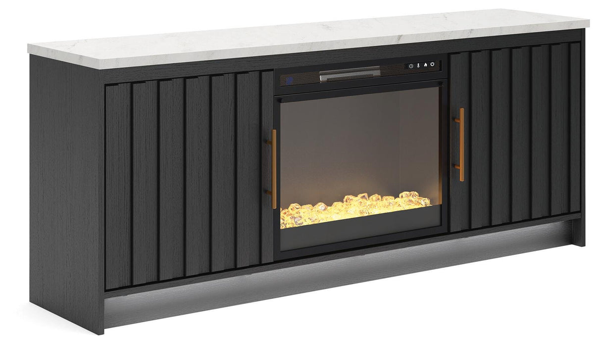 Cadmori 63\" TV Stand with Electric Fireplace