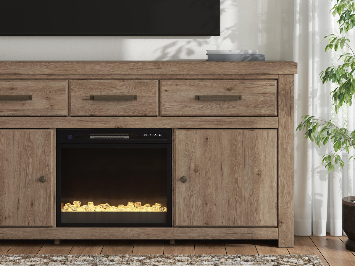 Garistyn 73\" TV Stand with Electric Fireplace