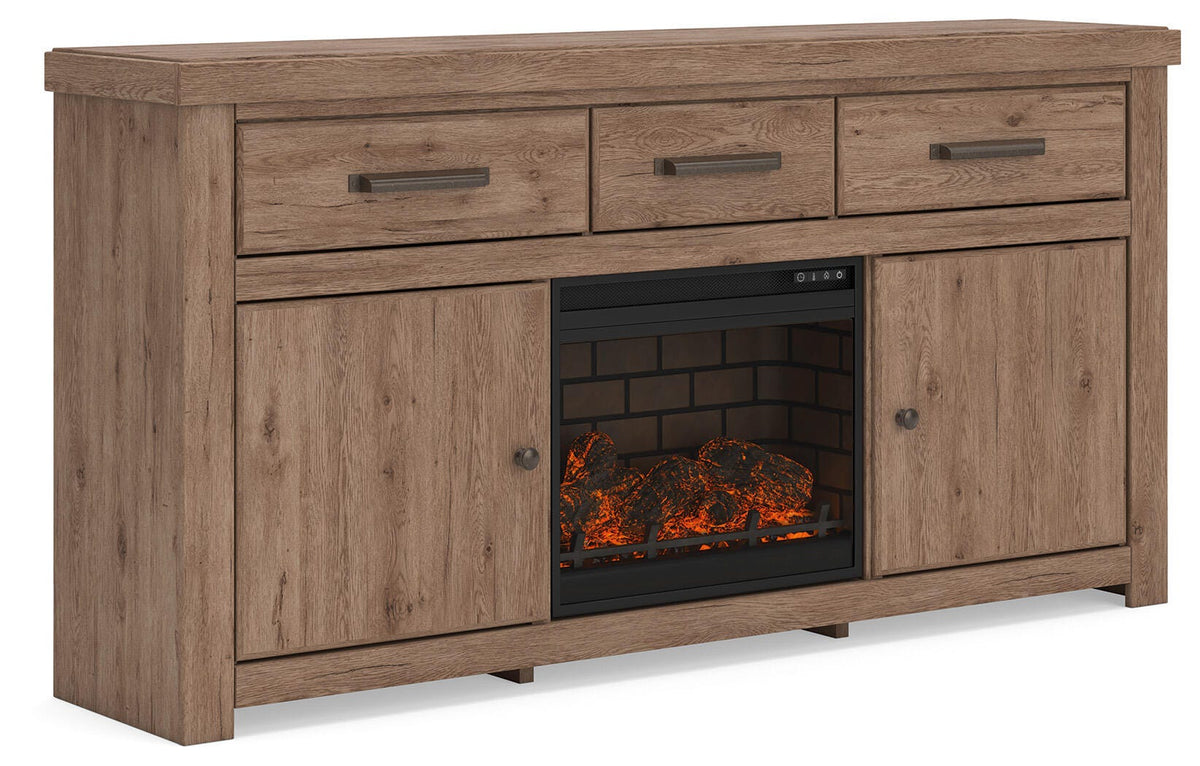 Garistyn 73\" TV Stand with Electric Fireplace