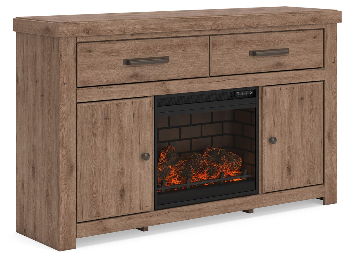 Garistyn 62\" TV Stand with Electric Fireplace