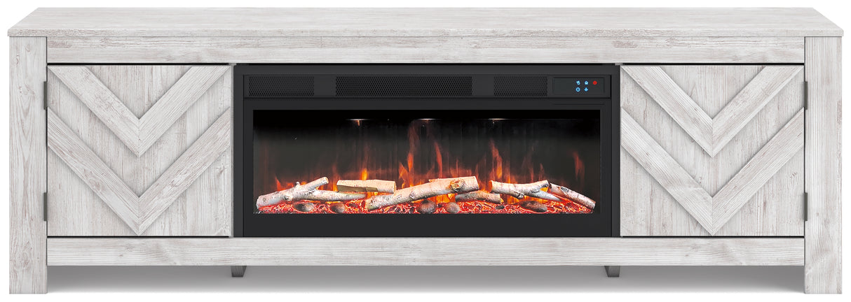 Cayboni 71\" TV Stand with Electric Fireplace