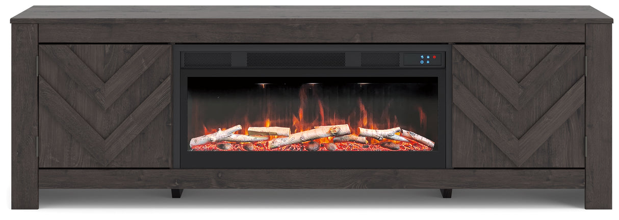 Cayboni 71\" TV Stand with Electric Fireplace