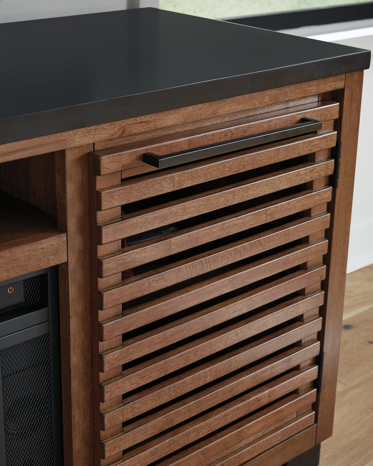 Kallari 84\" TV Stand with Electric Fireplace