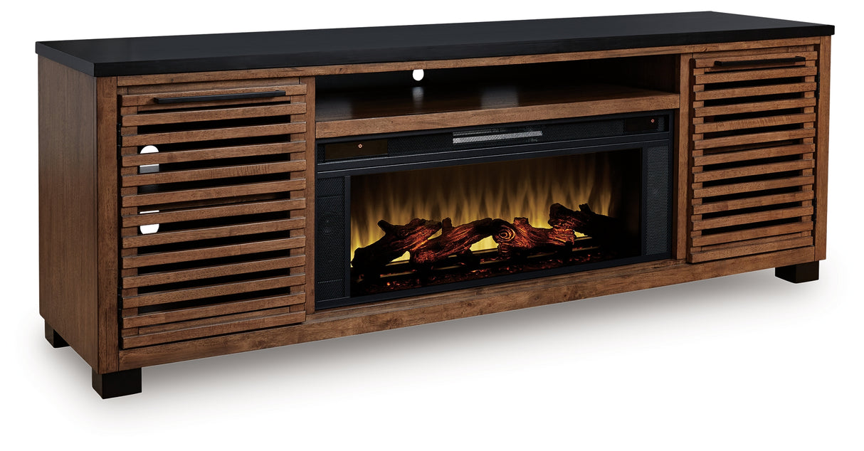 Kallari 84\" TV Stand with Electric Fireplace