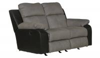 Catnapper Felix Rocking Reclining Loveseat Black