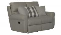 Catnapper Westport Lay Flat Reclining Loveseat Metal