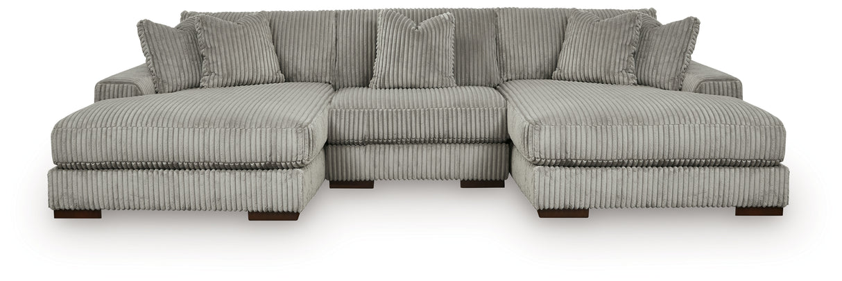 Lindyn 3-Piece Sectional with Double Chaise
