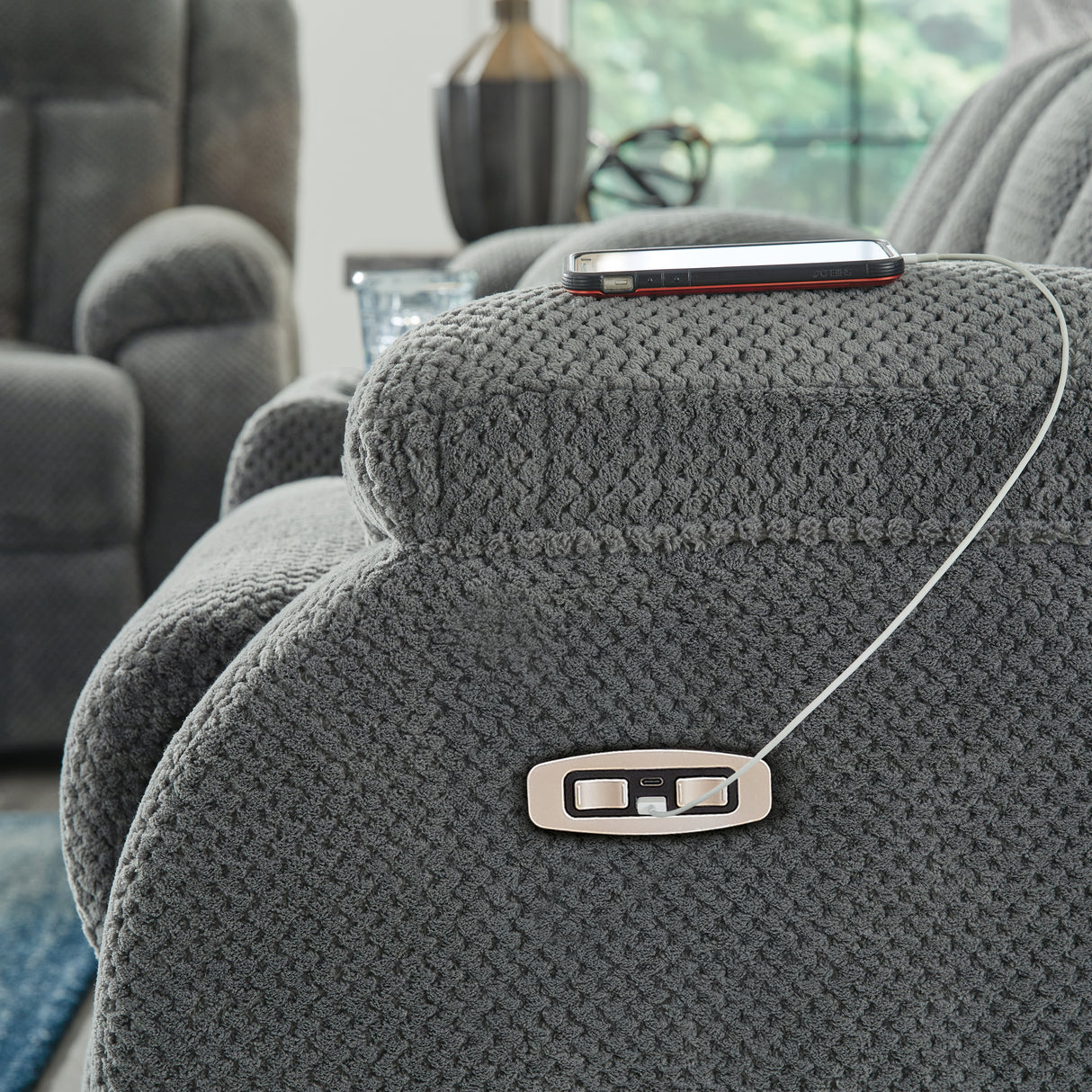 Observation Power Reclining Loveseat with Console