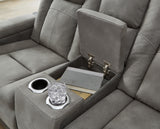 Next-Gen Durapella Power Reclining Loveseat with Console