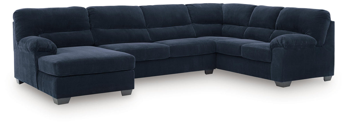 SimpleJoy 3-Piece Sectional with Chaise