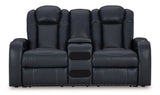 Fyne-Dyme Power Reclining Loveseat with Console